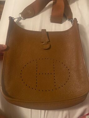 Hermes Brown Evelyne Crossbody Bag